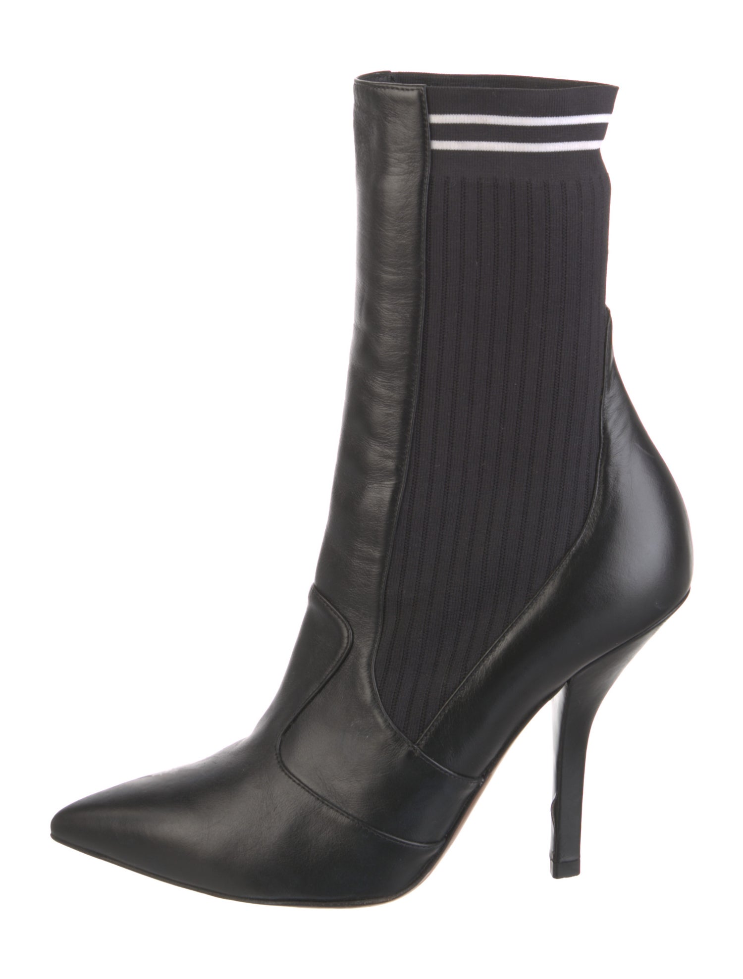 Fendi Leather Sock Boots