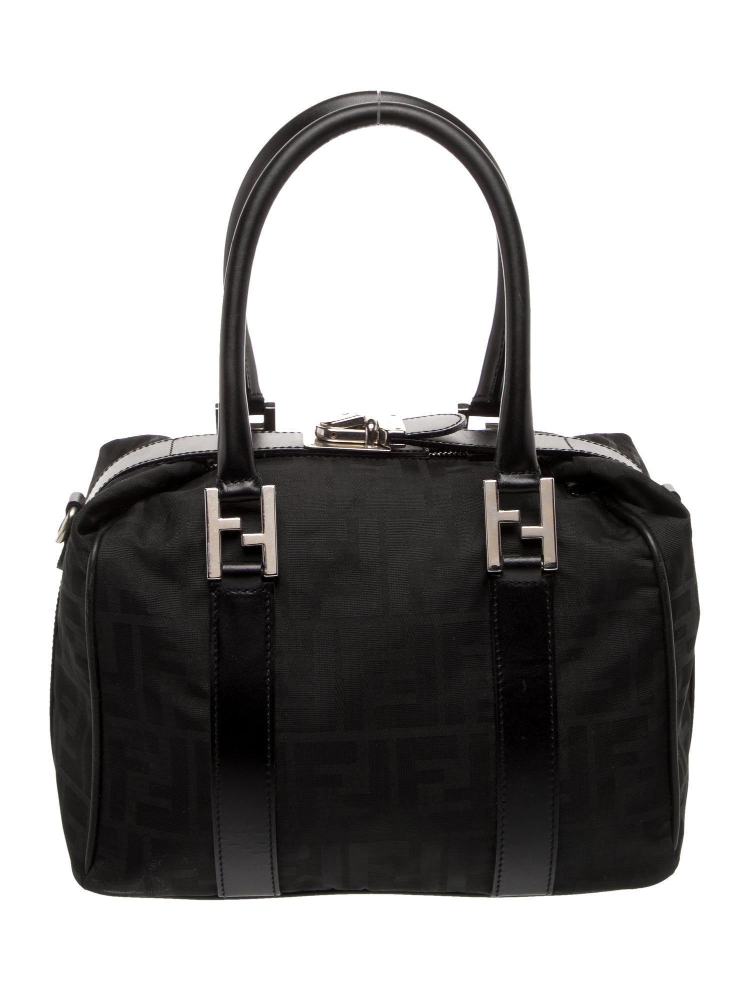 Fendi Damier Azur Top Handle Bag