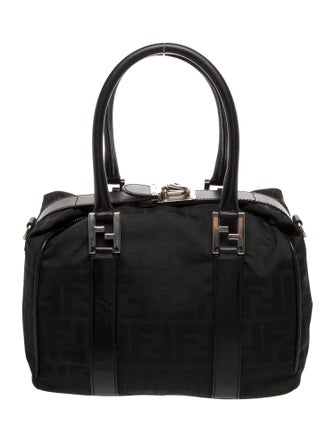 Fendi Damier Azur Top Handle Bag