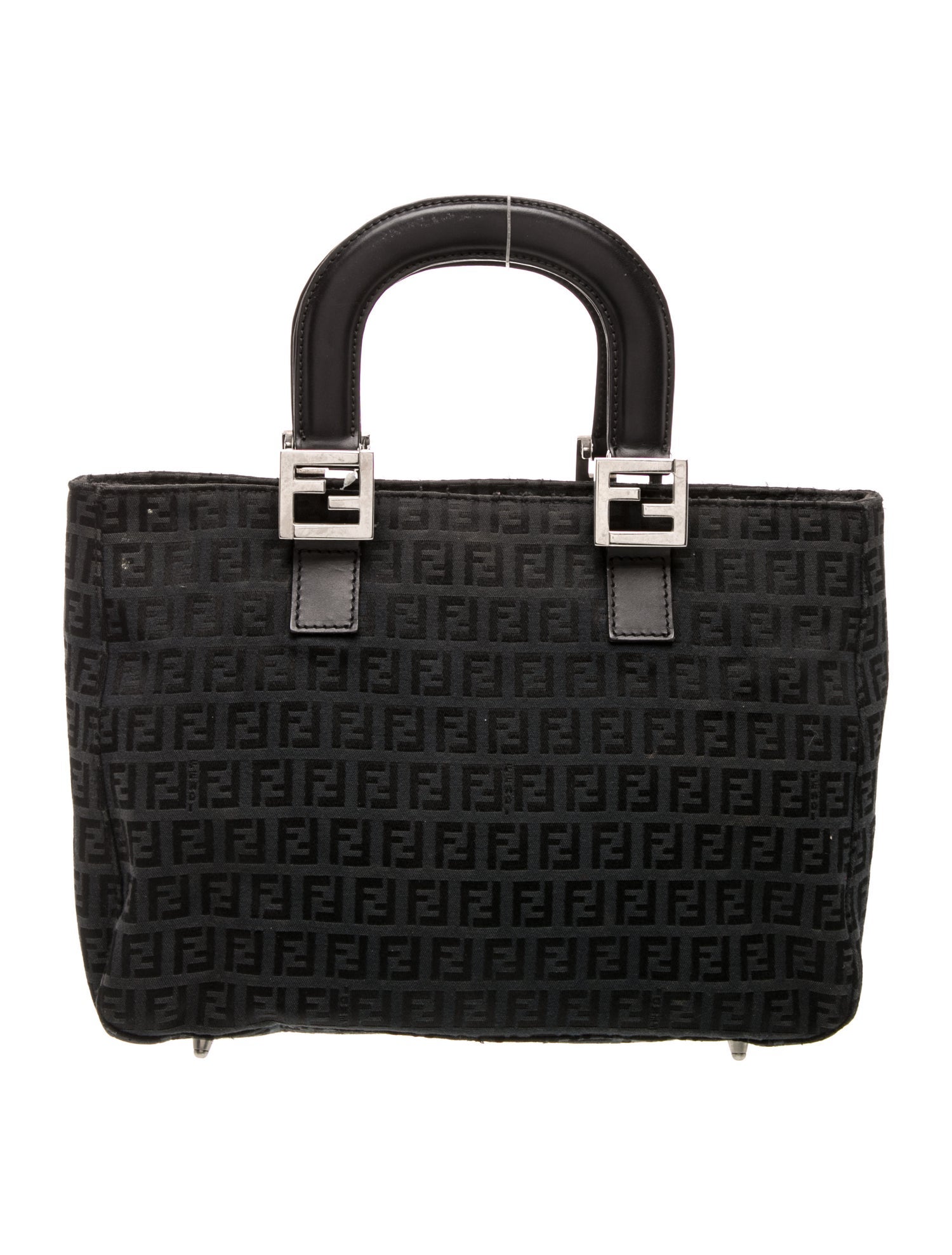 Fendi Zucchino FF Top Handle Bag