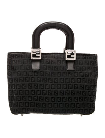 Fendi Zucchino FF Top Handle Bag