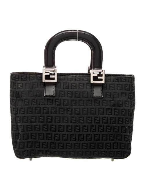Fendi Zucchino FF Top Handle Bag