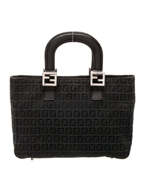 Fendi Zucchino FF Top Handle Bag