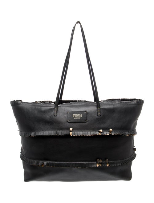 Fendi Leather Roll Tote Large