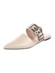 Fendi Zucca FF Logo Leather Mules