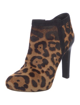 Fendi Ponyhair Animal Print Pumps