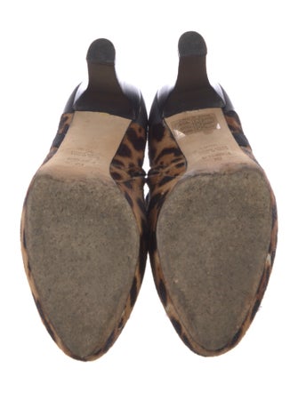 Fendi Ponyhair Animal Print Pumps