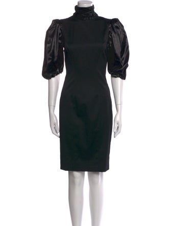 Fendi Virgin Wool Knee-Length Dress