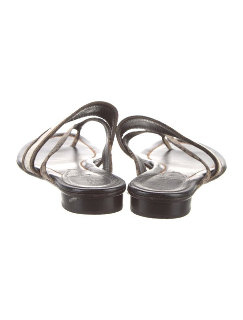 Fendi Canvas Animal Print Slides