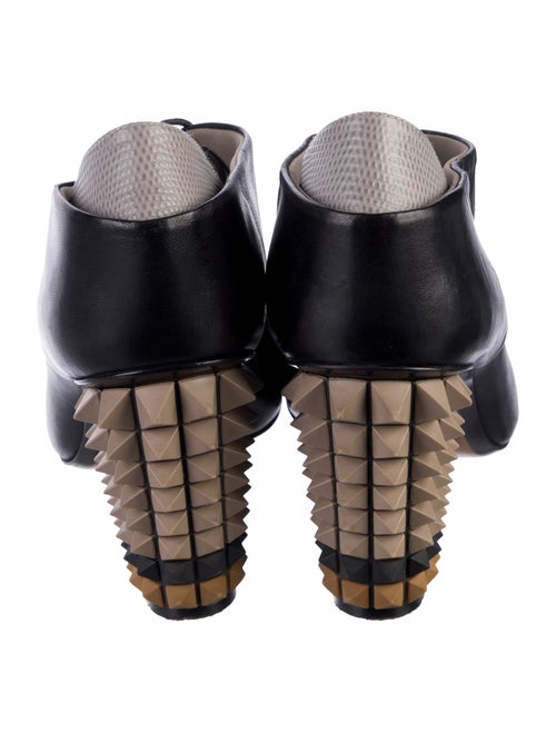 Fendi Rockstud Accents Leather Mules