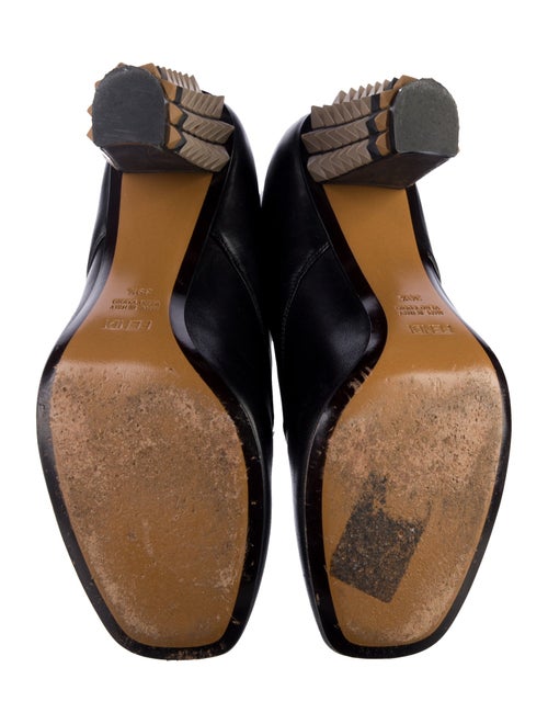 Fendi Rockstud Accents Leather Mules