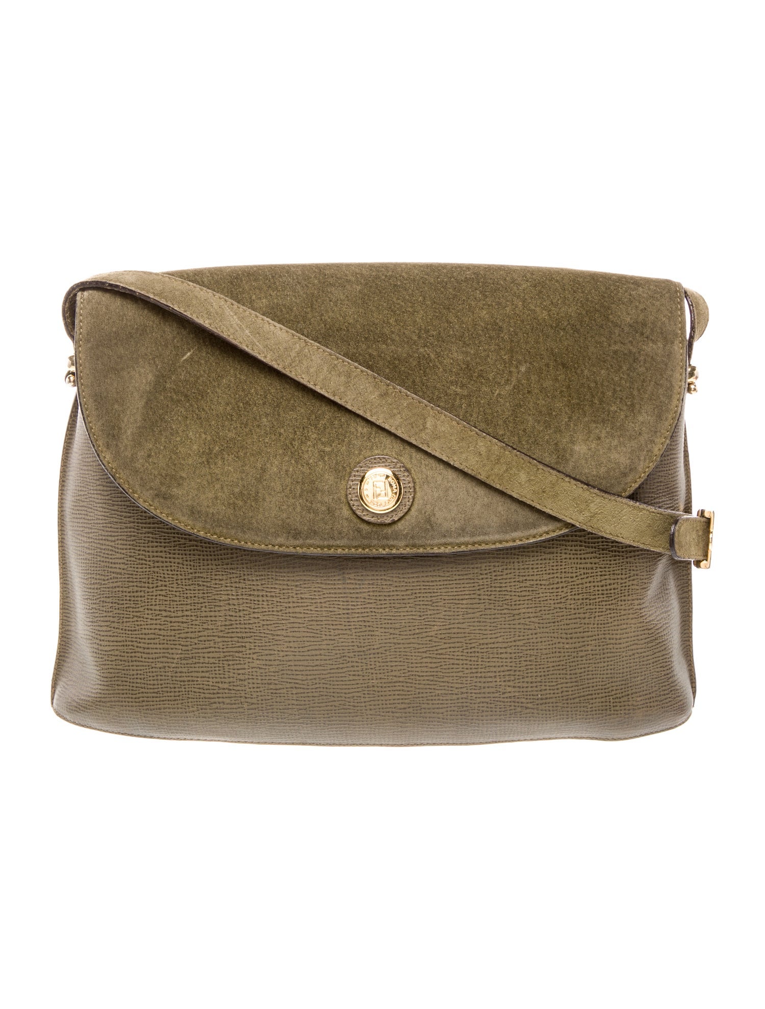 Fendi Leather Shoulder Bag Vintage