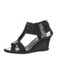 Fendi Patent Leather T-Strap Sandals