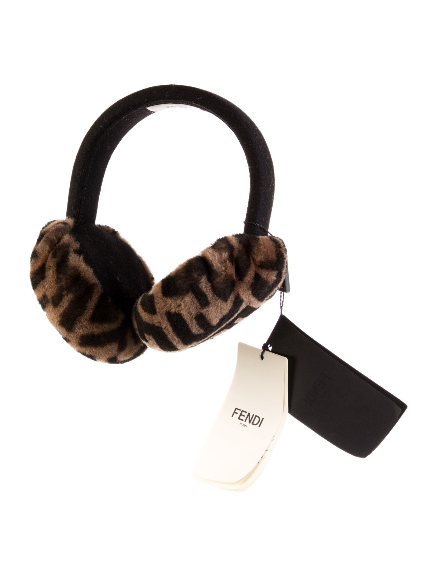 Fendi FF Logo Earmuffs w/Tags