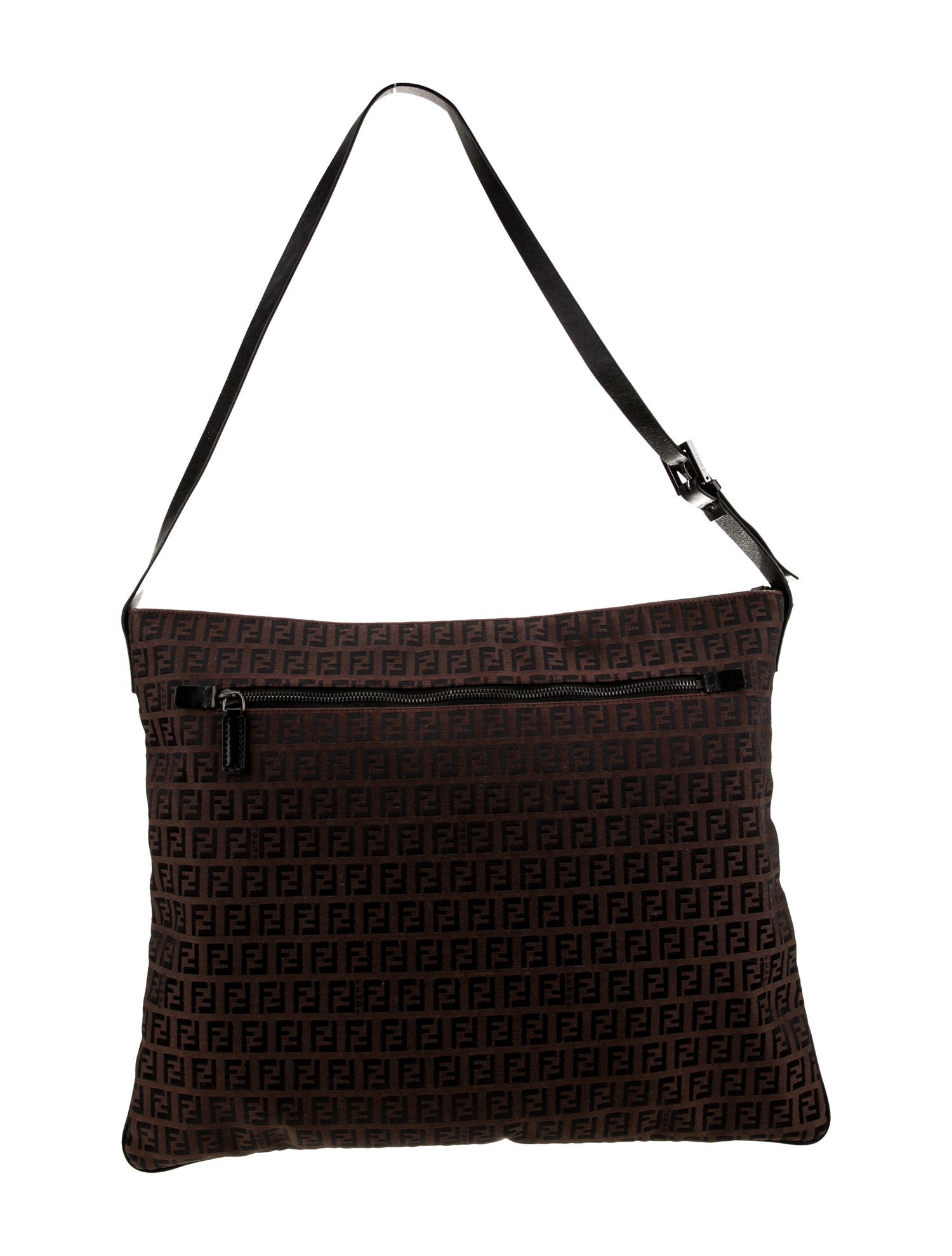 Fendi Zucchino FF Shoulder Bag Vintage