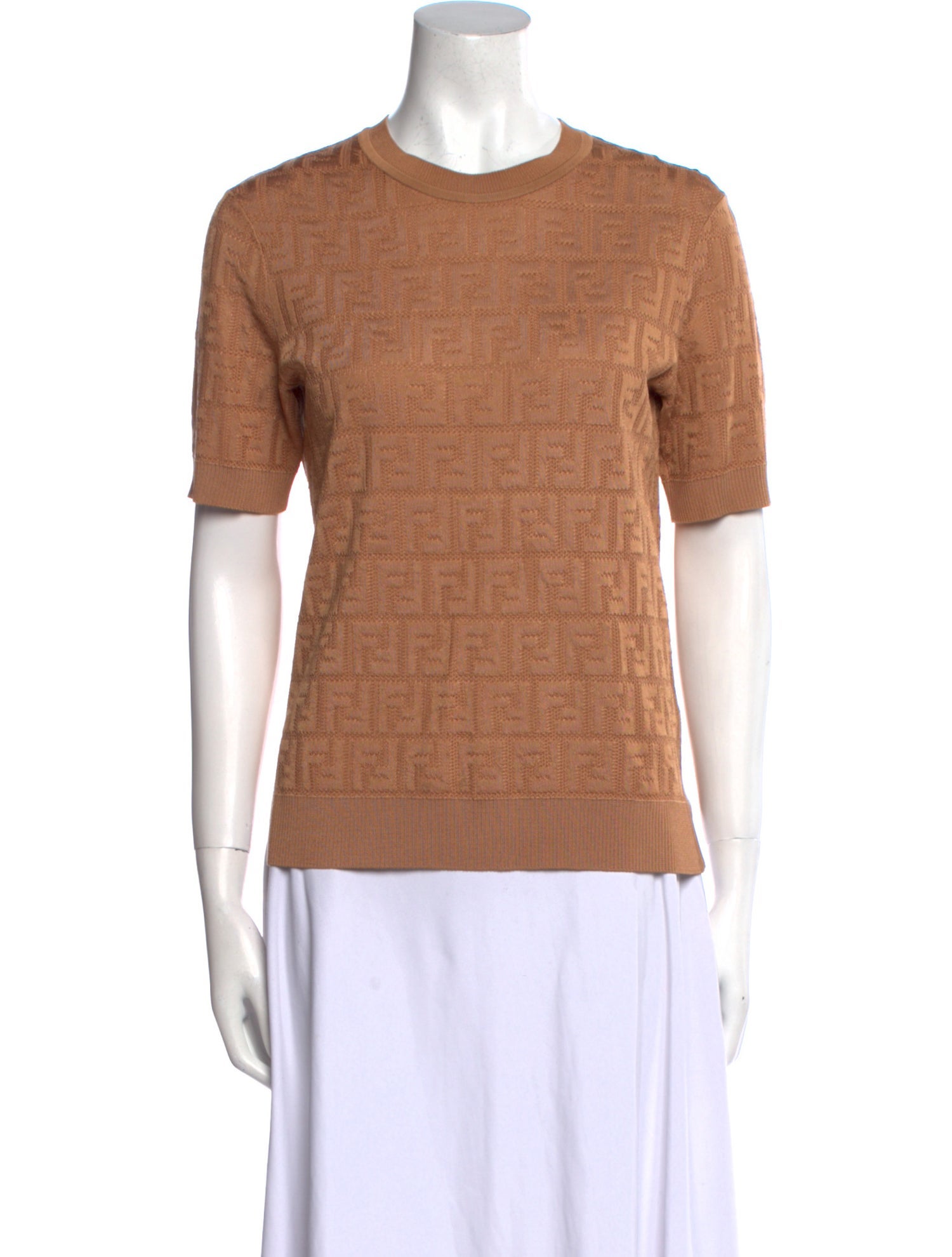 Fendi Crew Neck Short Sleeve T-Shirt