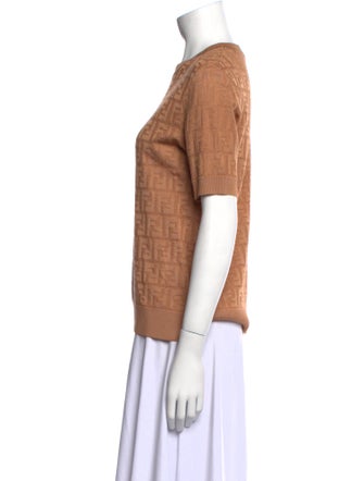 Fendi Crew Neck Short Sleeve T-Shirt