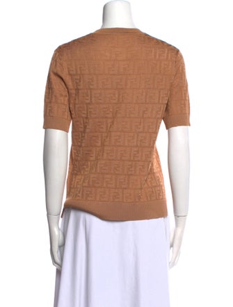 Fendi Crew Neck Short Sleeve T-Shirt