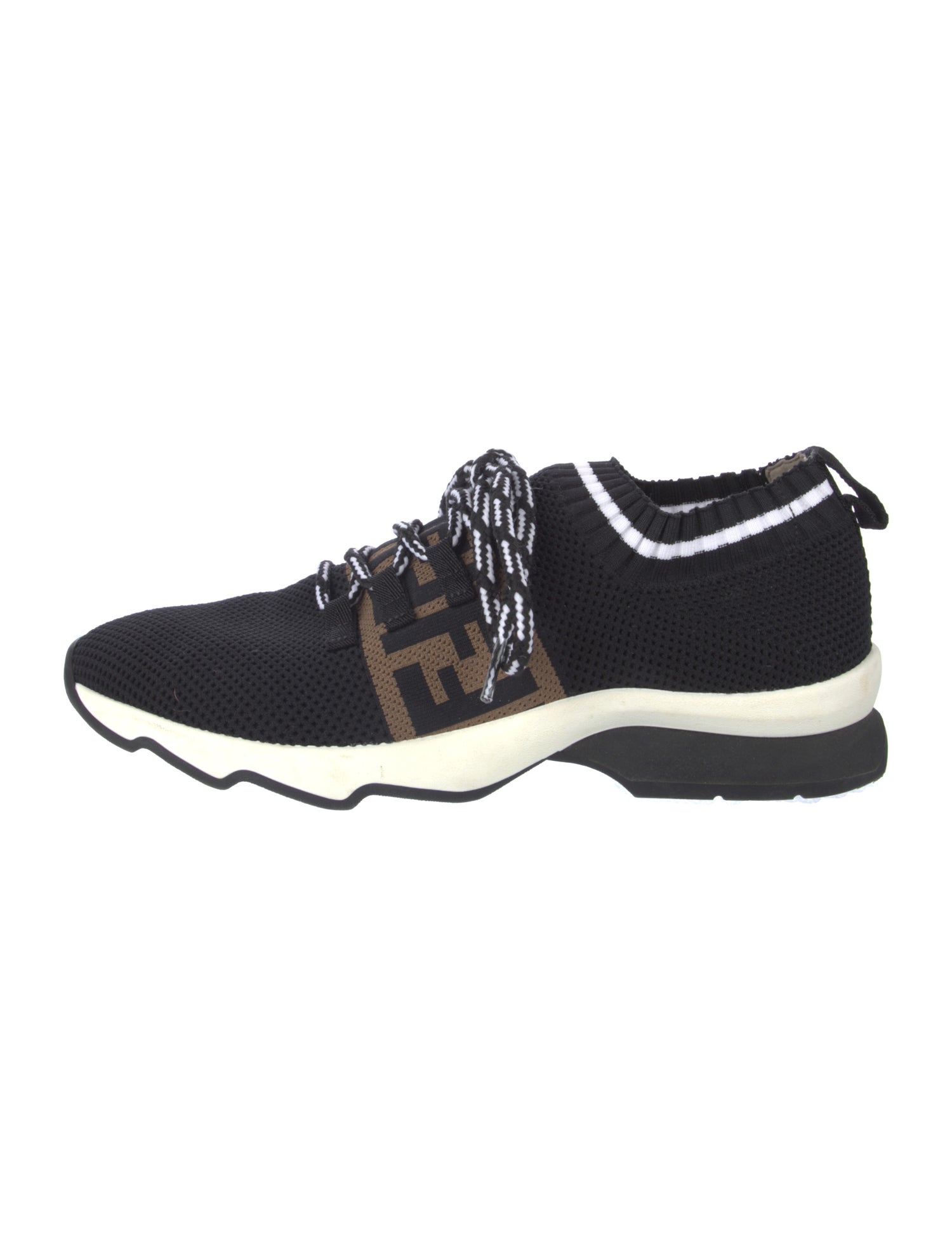 Fendi Zucca FF Logo Sock Sneakers