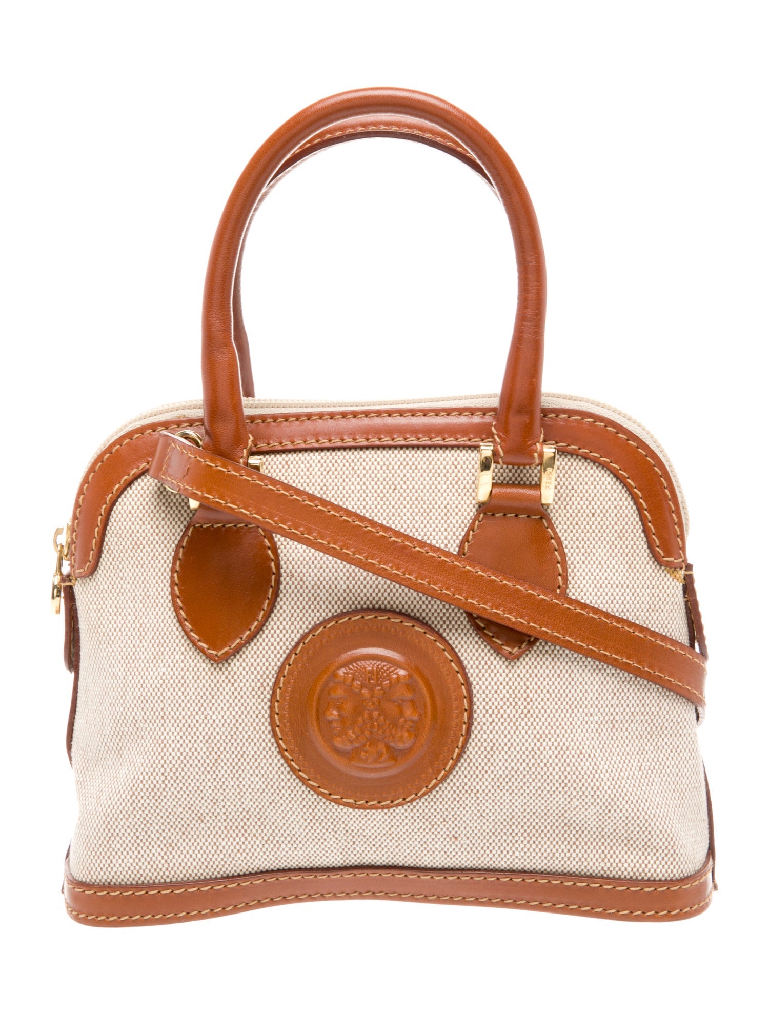 Fendi Canvas Top Handle Bag Vintage