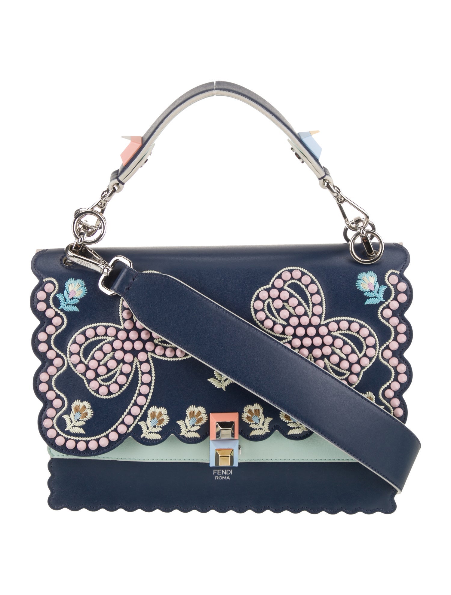 Fendi Leather Top Handle Bag