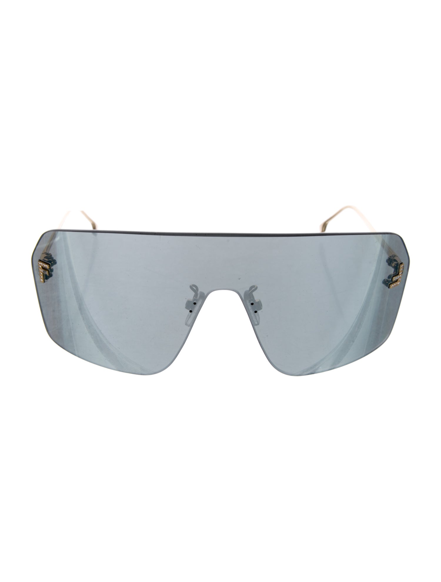 Fendi Shield Mirrored Sunglasses