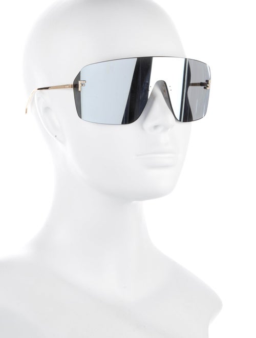 Fendi Shield Mirrored Sunglasses