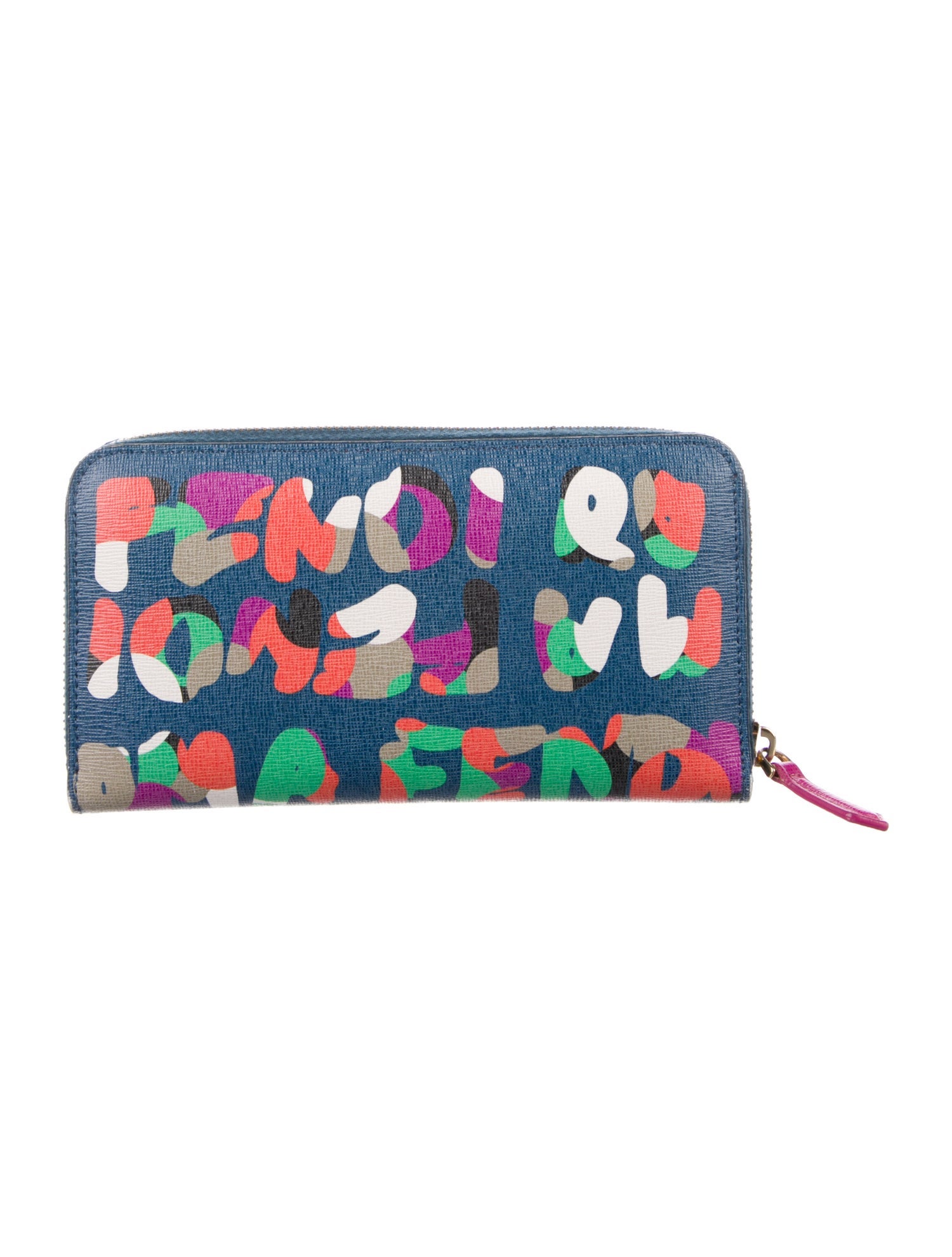 Fendi 2015 Printed Continental Wallet