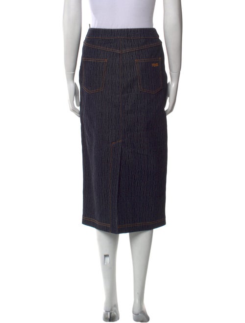 Fendi Printed Midi Length Skirt