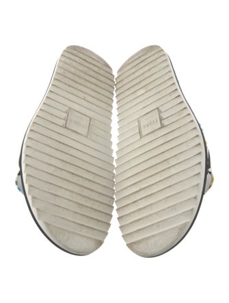 Fendi Zucca FF Logo Rubber Slides
