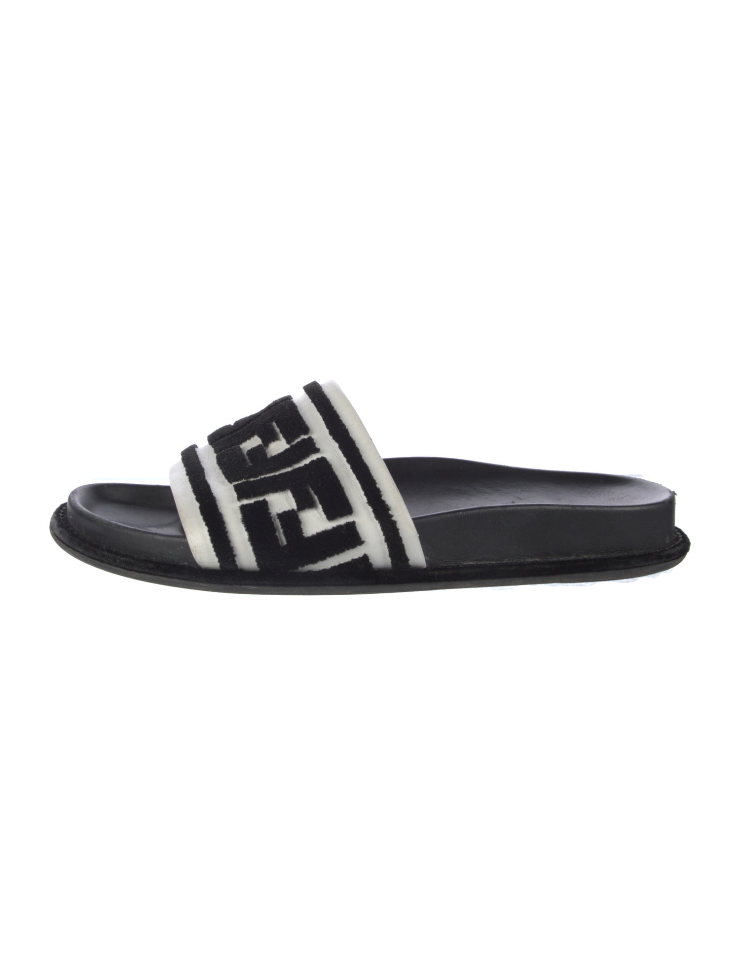 Fendi Zucca FF Logo Printed Slides