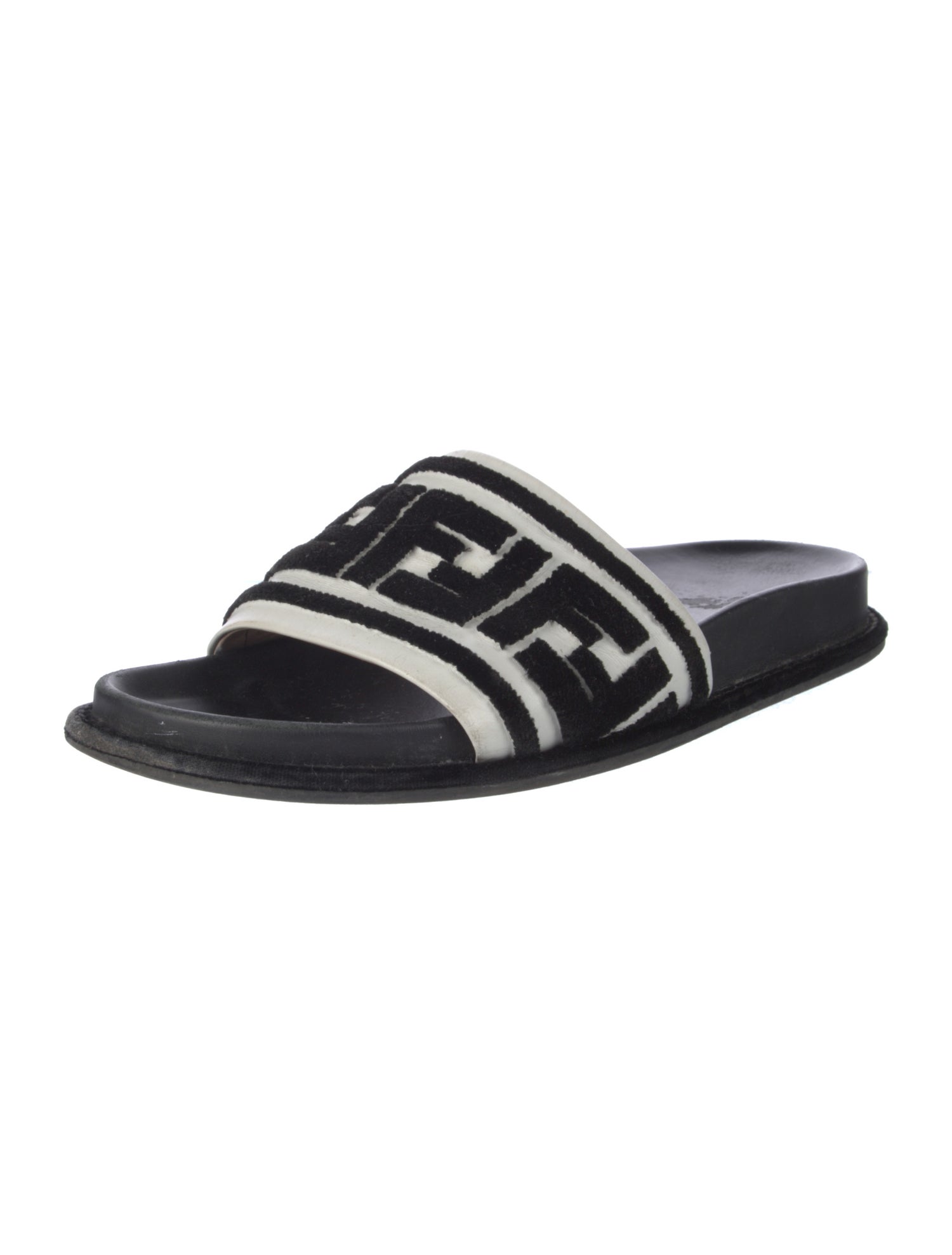 Fendi Zucca FF Logo Printed Slides