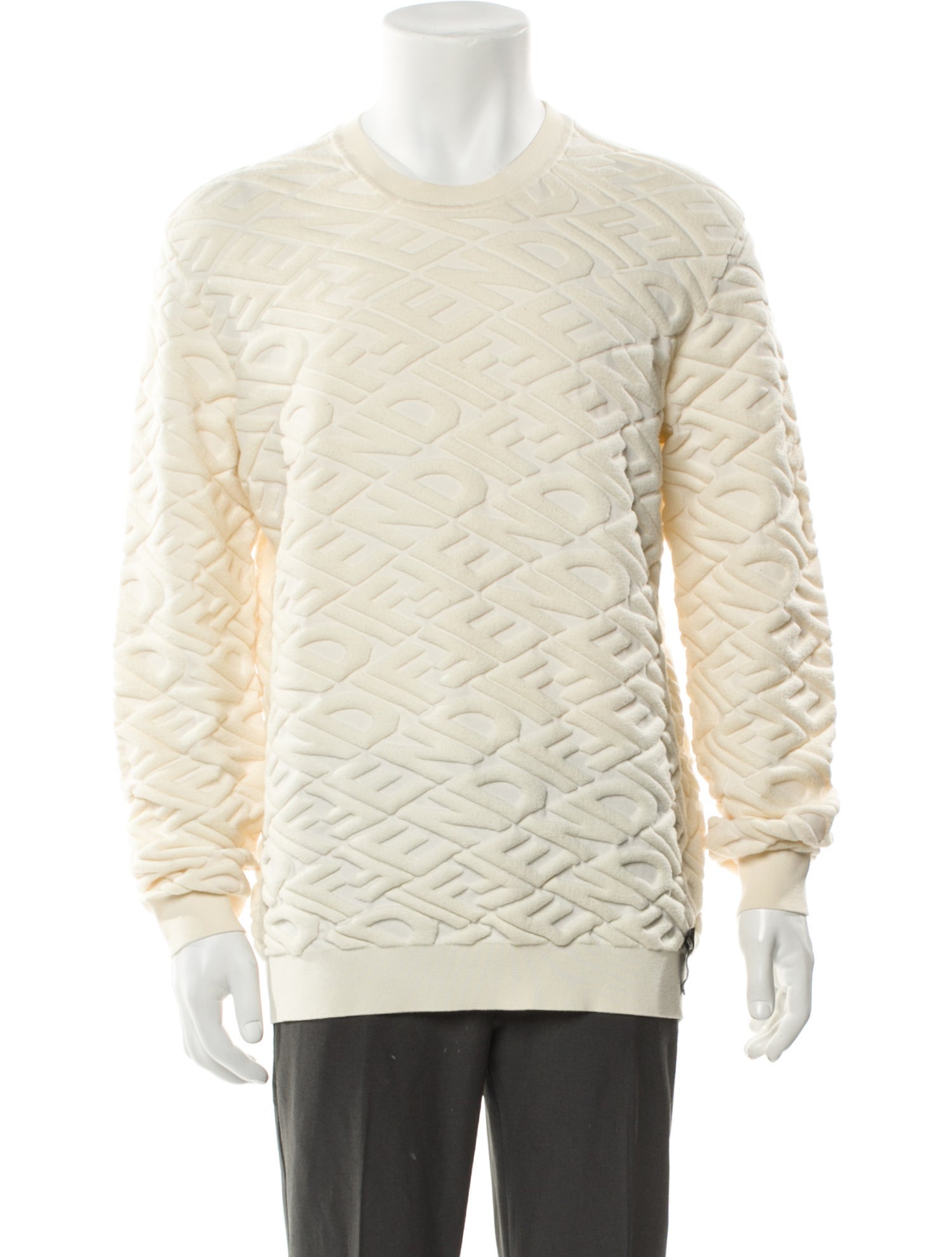 Fendi Zucchino FF Logo Wool Pullover