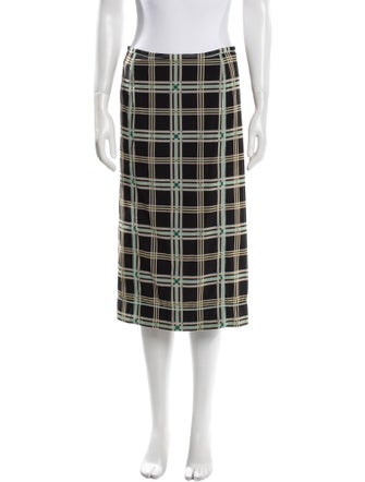 Fendi Plaid Print Knee-Length Skirt