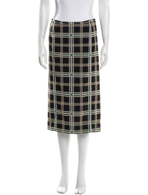 Fendi Plaid Print Knee-Length Skirt