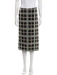Fendi Plaid Print Knee-Length Skirt