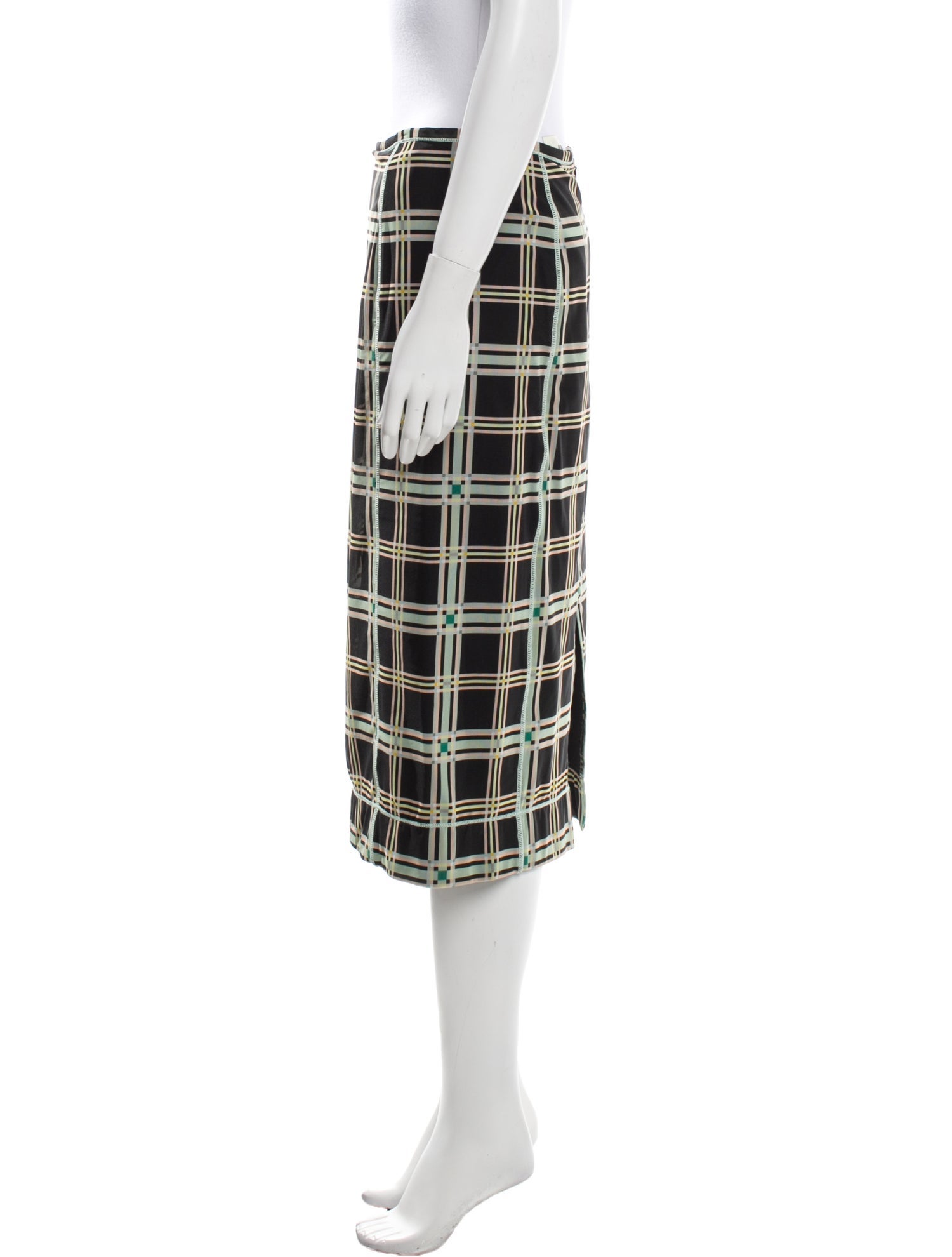 Fendi Plaid Print Knee-Length Skirt