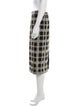 Fendi Plaid Print Knee-Length Skirt