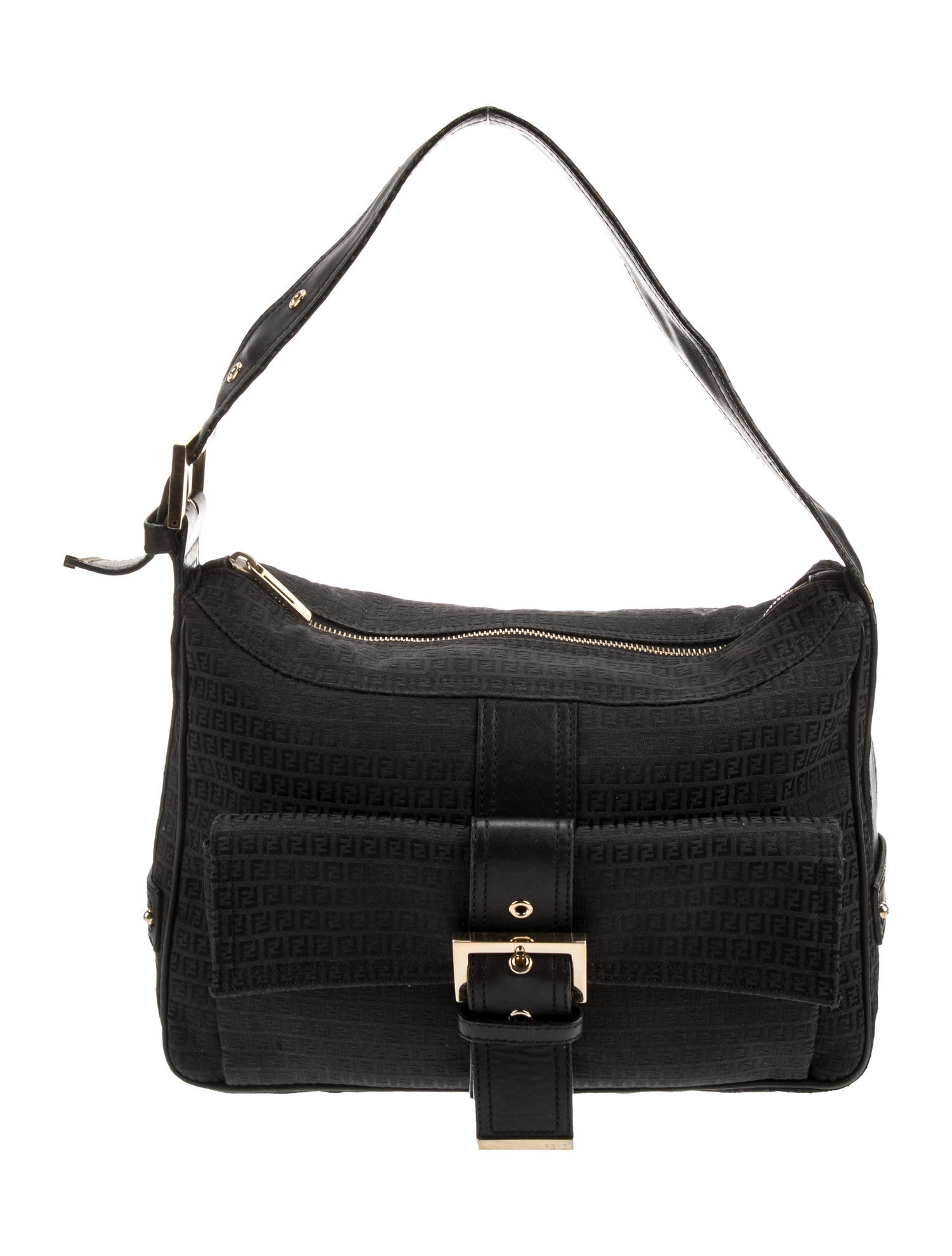Fendi Zucchino FF Shoulder Bag