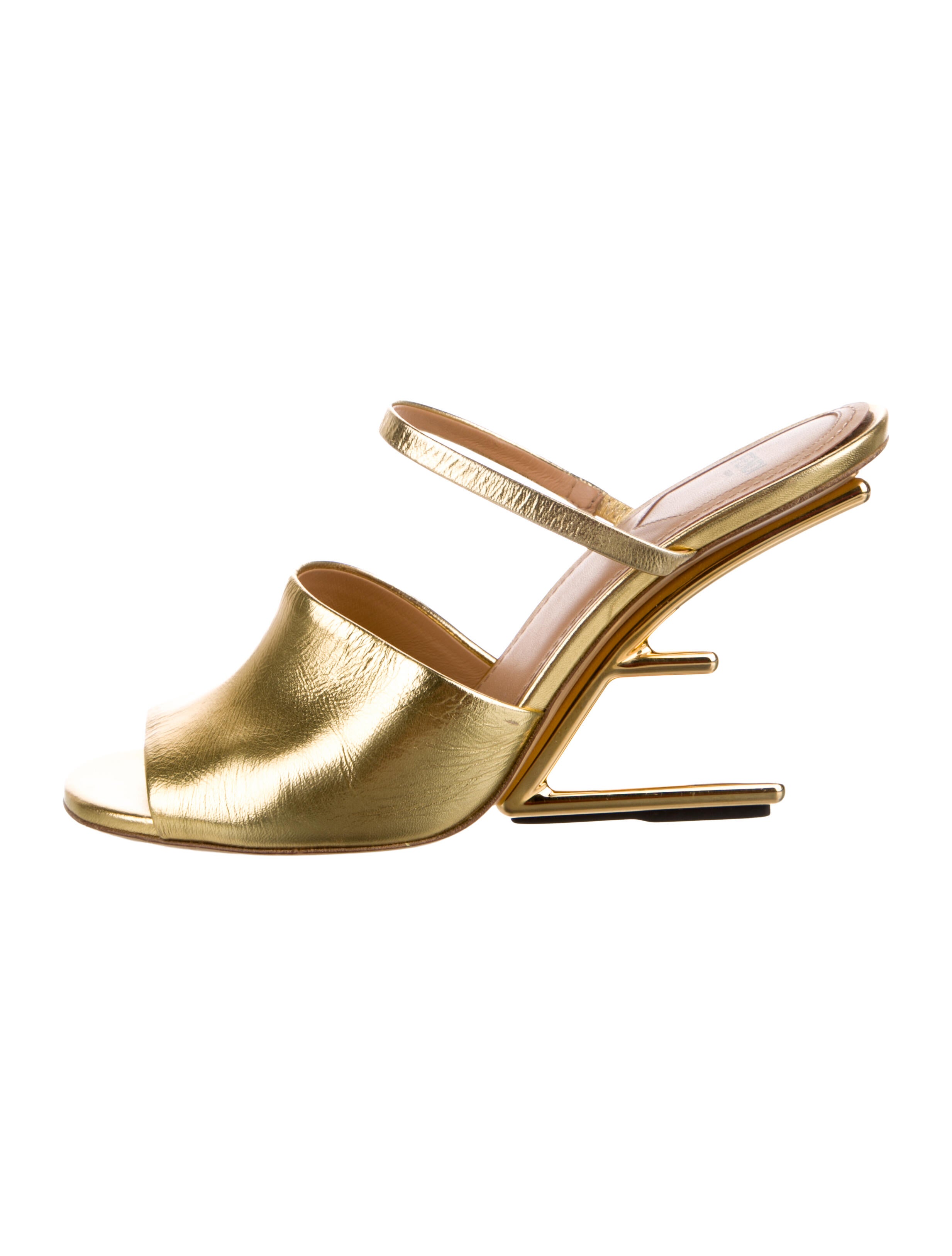 Fendi Leather Slides