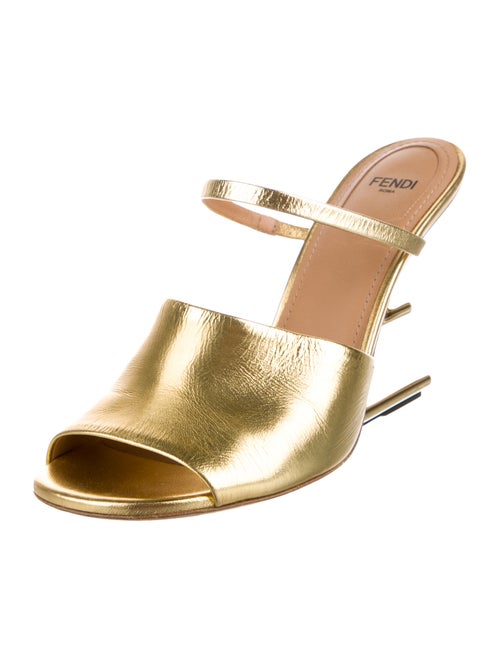 Fendi Leather Slides