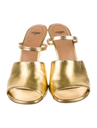 Fendi Leather Slides