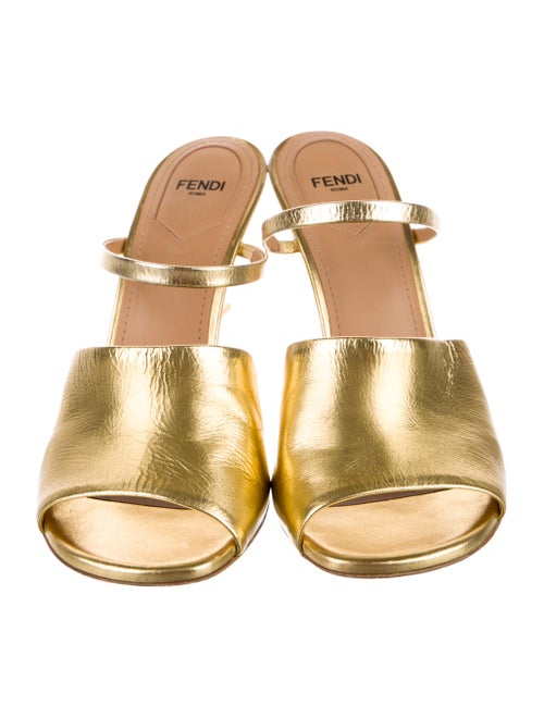 Fendi Leather Slides