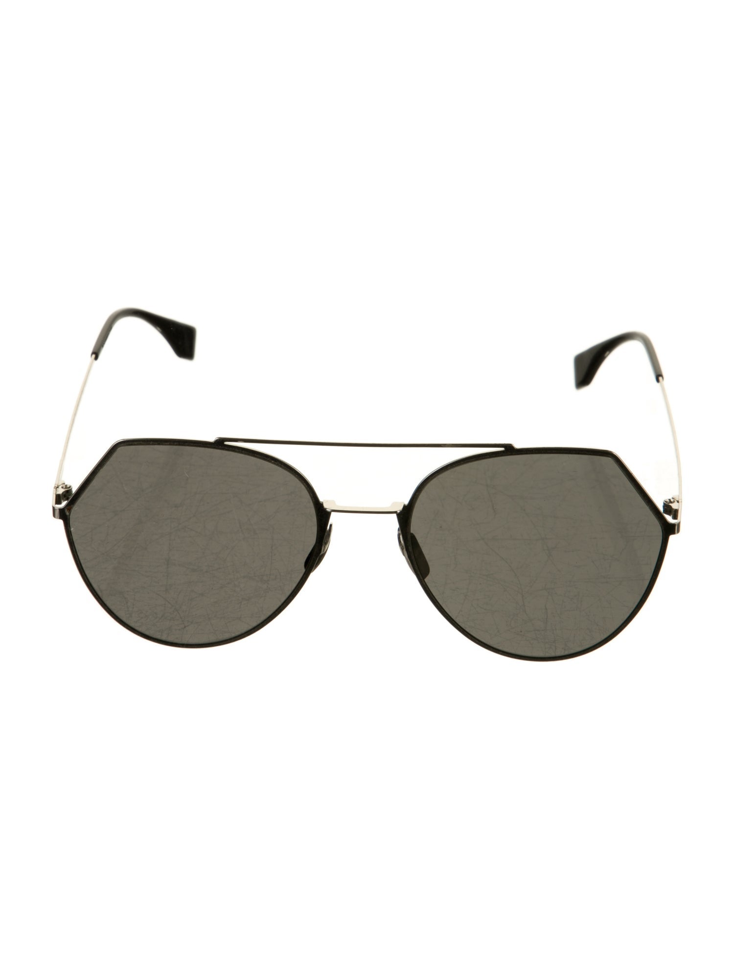 Fendi Aviator Mirrored Sunglasses