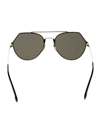 Fendi Aviator Mirrored Sunglasses
