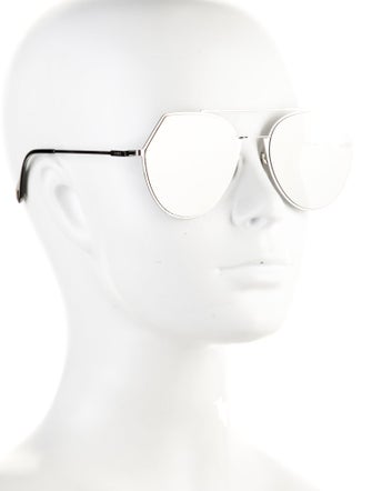 Fendi Aviator Mirrored Sunglasses