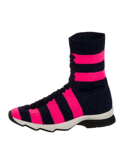 Fendi Striped Sock Sneakers