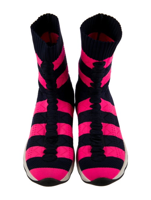 Fendi Striped Sock Sneakers