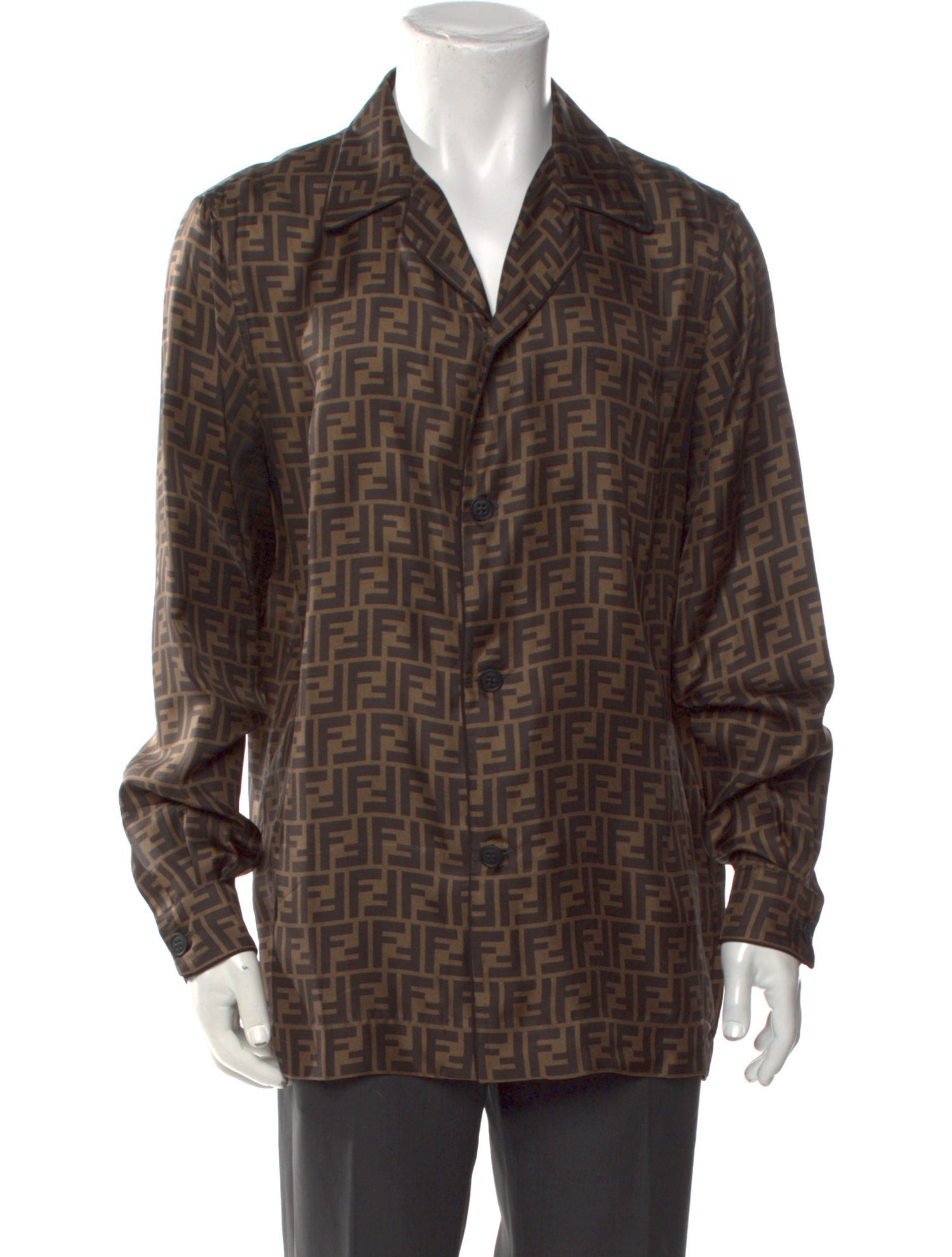 Fendi 2022 Zucca FF Logo Shirt