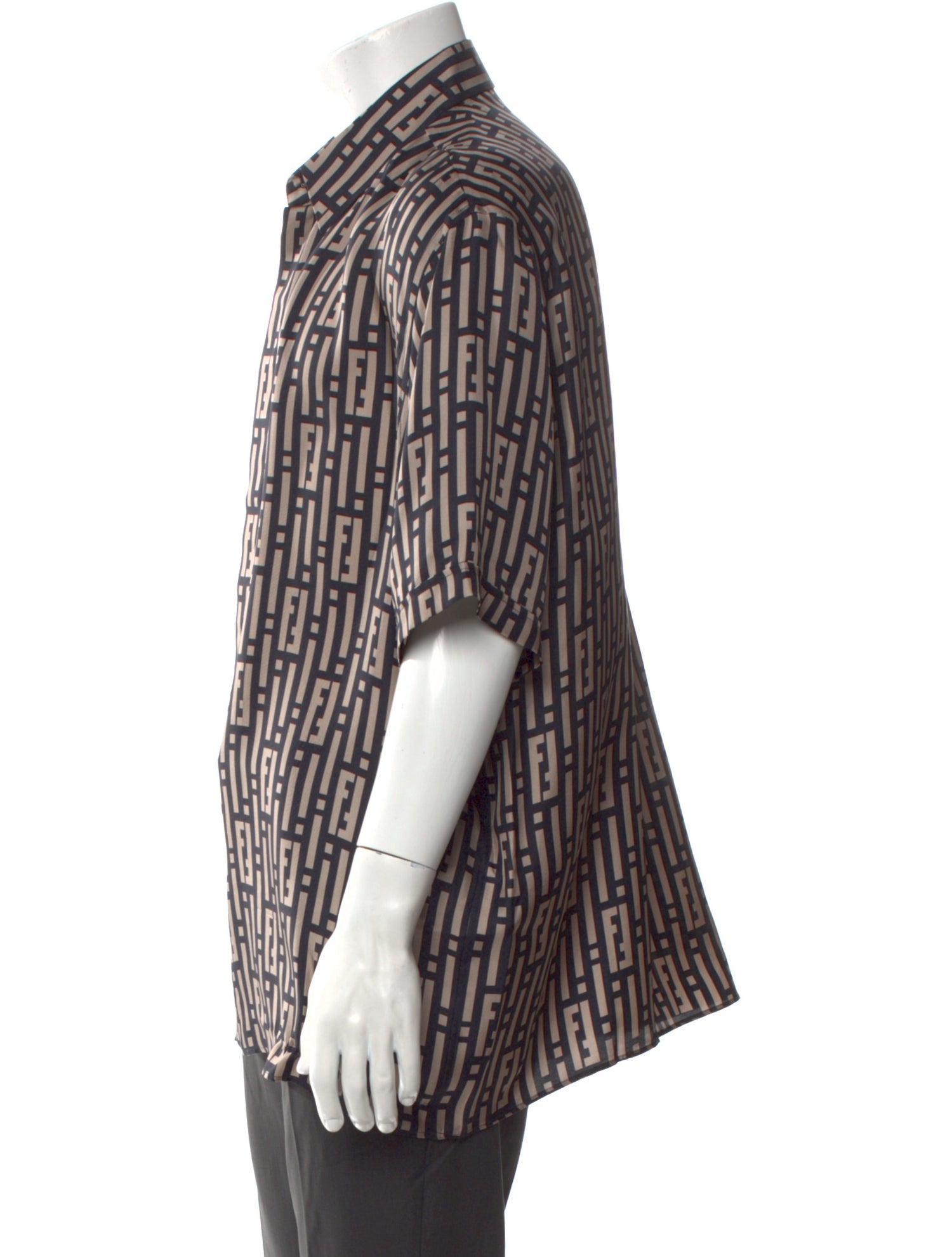 Fendi Zucca FF Logo Silk Shirt